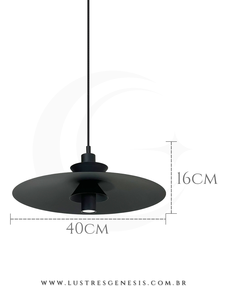 Luminaria Pendente Guanumbi Minimalista Lustre para Cabeceira de Cama, Lavabo, Banheiro, Balcao de Cozinha e Bancada Area Gourmet